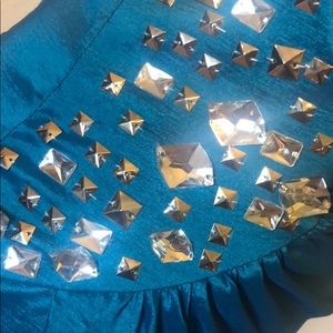 Cache Dresses - Cache dress formal short mini crystal dance teal Cache Dresses - Cache dress formal short mini crystal dance teal